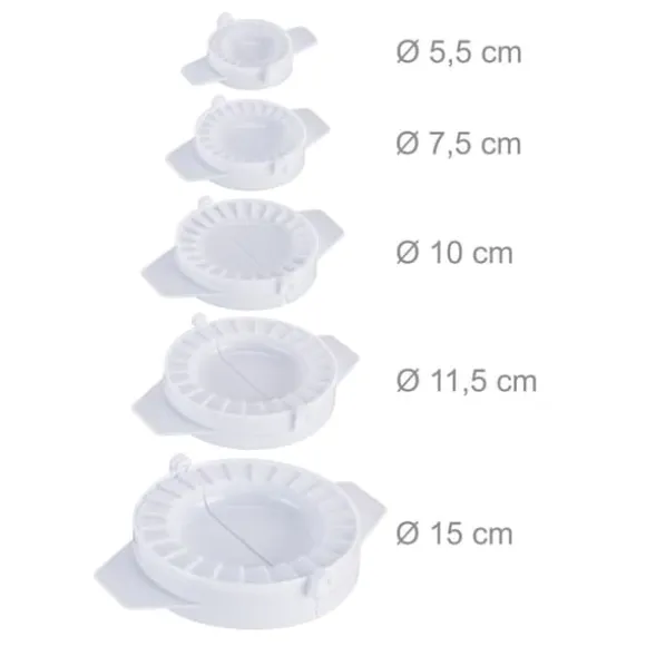 Ravioliskärare set, 15x11.5x10 cm, Vit, Plast