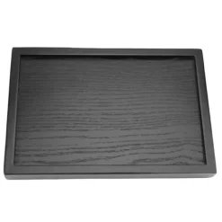 Rektangulär Form Massivt Trä Te Kaffe Snacks Mat Måltider Serveringsbricka Tallrik Restaurang Brickor #1
