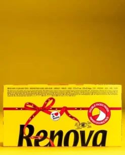 Renova avtagbara hygienservetter röda och gula 80 st