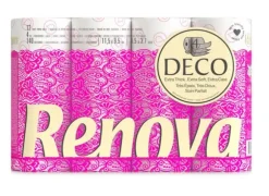 Renova Deco Vit Doft Toalettpapper 4-lager 140 ark 12 rullar