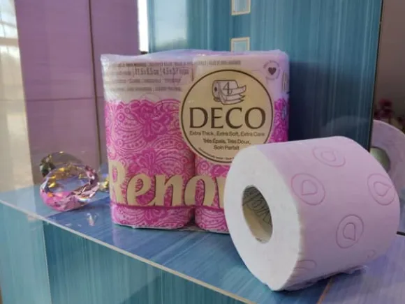Renova Deco Vit Doft Toalettpapper 4-lagers 140 ark 4 rullar