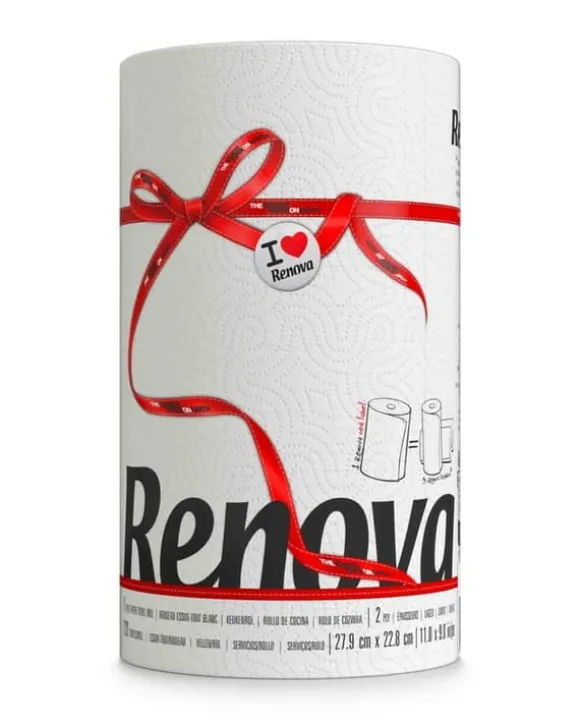 Renova Pappershandduk Vit 1R