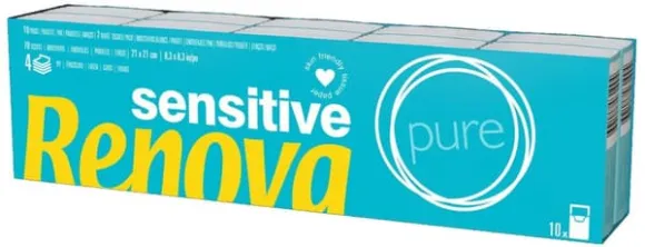 Renova Pure Pocket Wipes 10x7