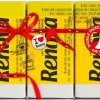 Renova Röda etikettdukar gula 6x9 st