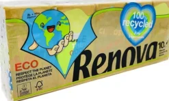 Renova Recycled Pocket Wipes 10x9 st