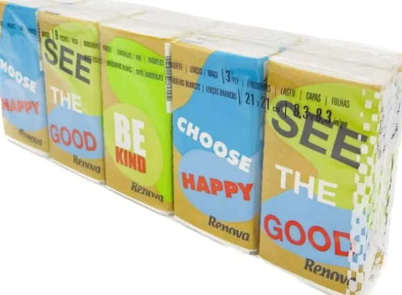 Renova Recycled Pocket Wipes 10x9 st