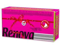 Renova rosa avtagbara näsdukar 80 st