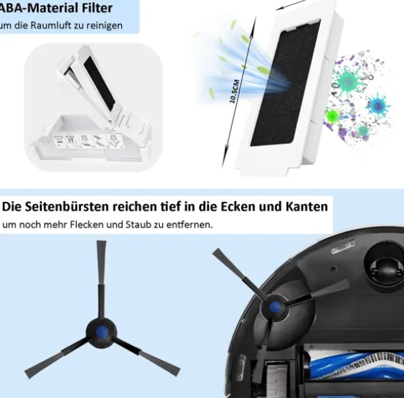 Reservdelssats för Ecovacs Deebot T30 Omni, T30 Pro Omni, T30 Max