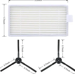 Reservdelssats med filter för ILIFE V3 V3S V5 V5s robotdammsugare