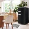 Retro-Kylskåp, Dubbeldörr, 72L kyl, 21L frys, 120 kWh/år, LED-ljus, Flera färger, Energieklass E