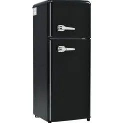 Retro-Kylskåp, Kombinerad kyl och frys, 105.5 cm, 92L, 28L frys, Energieklass D