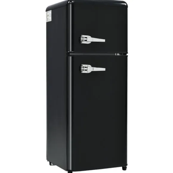 Retro-Kylskåp, Kombinerad kyl och frys, 105.5 cm, 92L, 28L frys, Energieklass D