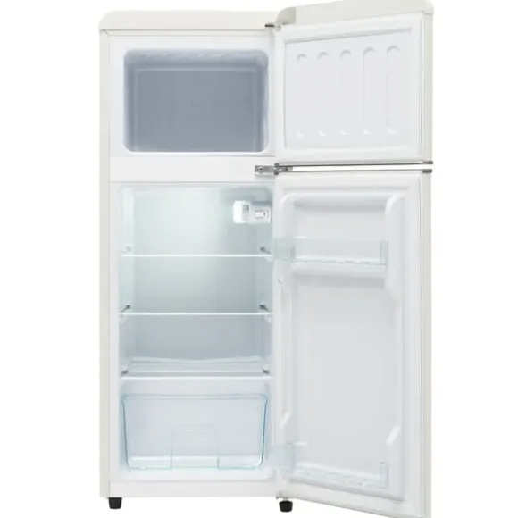 Retro-Kylskåp, Kombinerad kyl och frys, 105.5 cm, 92L, 28L frys, 116 kWh/år
