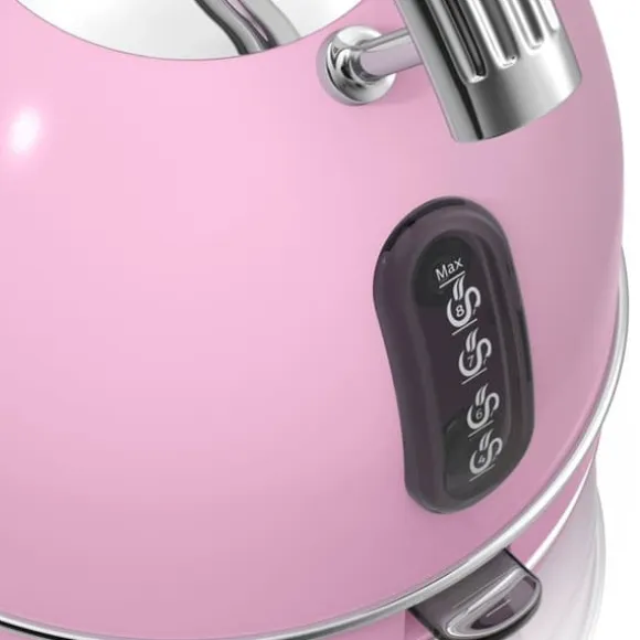 Retro vattenkokare, 1,8 L, BPA-fritt rostfritt stål, dolt motstånd, sladdlös SWAN SK14630PNEU 3000W Rosa 61802