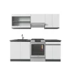 R-Line kök, 200 cm J-Shape, vit/antracit, Vicco