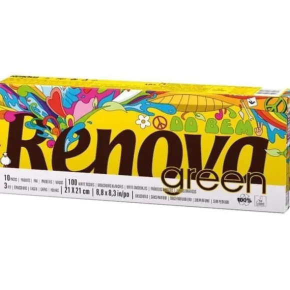 Rénovagreen näsdukar 10x10 fodral