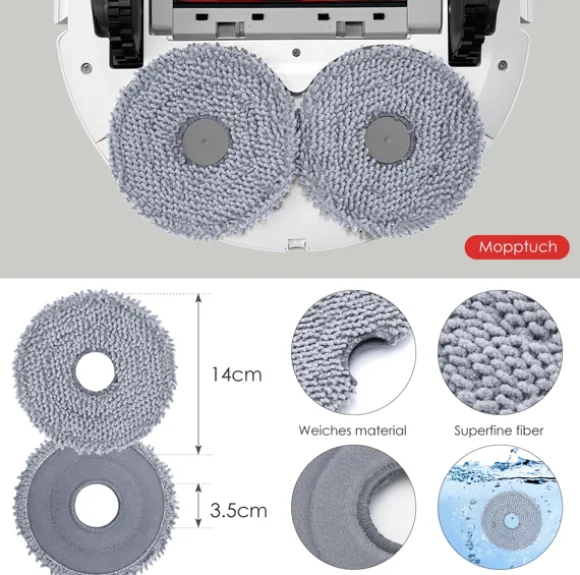 Roborock Qrevo S/Qrevo Pro/Qrevo MaxV Robotdammsugartillbehör