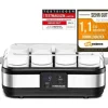 Rommelsbacher JG 40 yoghurtmaskin - Rostfritt stål-svart - 8 kastruller - 40 watt
