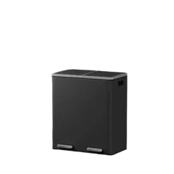 Rootz Dual Compartment Dash Can - Återvinningsfack - Avfallsseparator - 60L Kapacitet - Stålmaterial - 59 cm x 36,5 cm x 65,2 cm