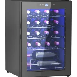 Rootz 20 flaskan litet vinkylskåp - mini dryck kylare - tyst kylning - 53l kapacitet - 43W x 45d x 64h cm