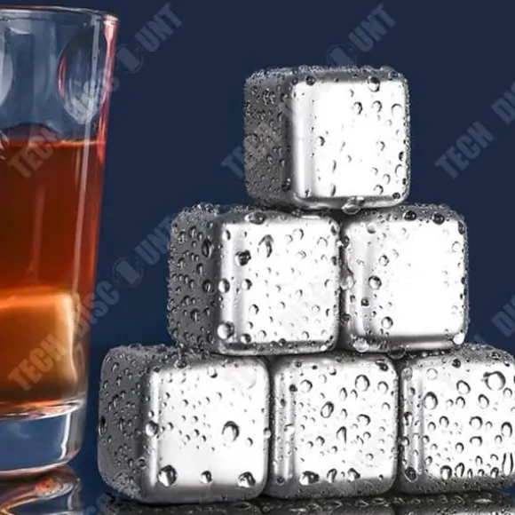 Rostfria isbitar - TD® - 8 bitar - Material 304 - Storlek 27mm - Spegeleffekt