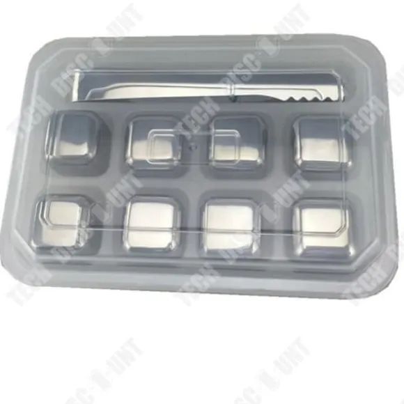 Rostfria isbitar - TD® - 8 bitar - Material 304 - Storlek 27mm - Spegeleffekt