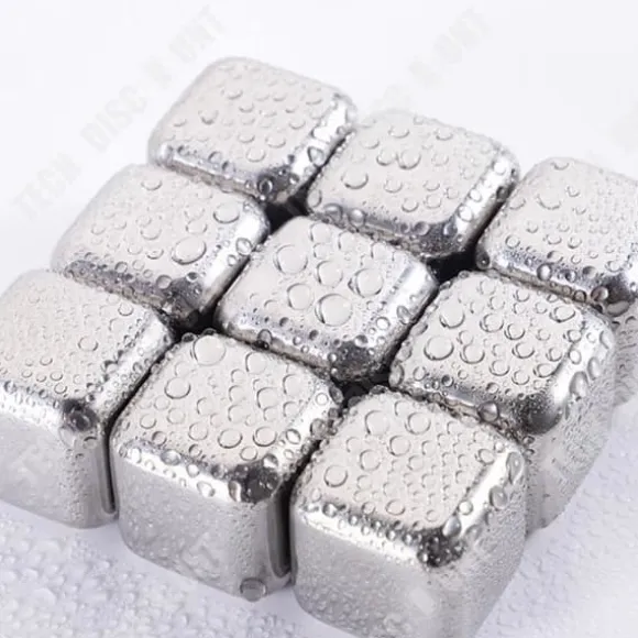 Rostfria isbitar - TD® - 8 bitar - Material 304 - Storlek 27mm - Spegeleffekt
