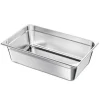 Rostfri ångpanna, Fullstorlek 145mm djup, 20,5L, Anti-Jam, återanvändbar för restaurang, hotell, hem, fest, 1-pack