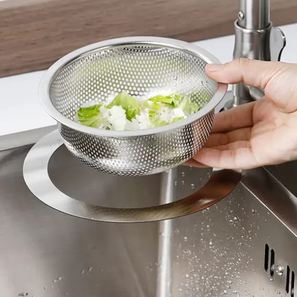Rostfritt durkslag 14cm