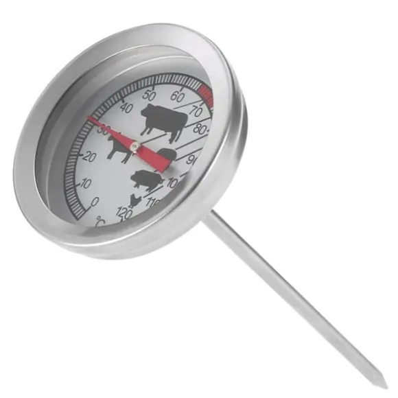 Rostfritt stål BBQ köttmjölk kökstermometer grill matlagningssond