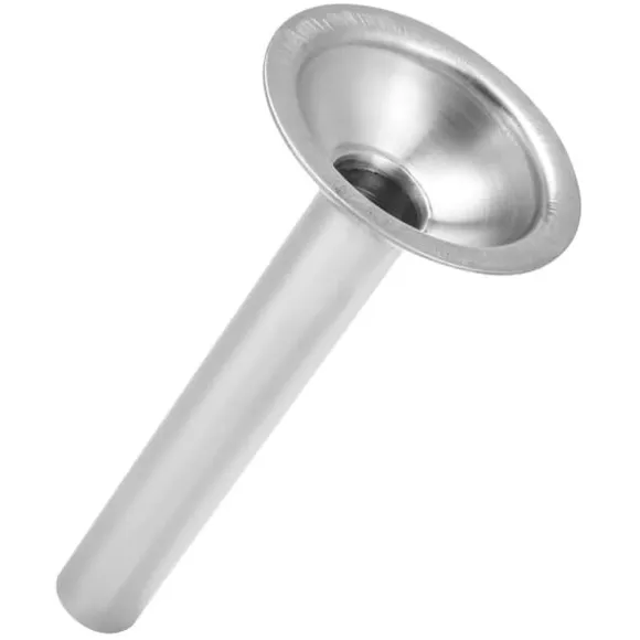 Rostfritt stål Korvfyllningsrör Manuell Köttkvarn Tillbehör Diameter 24mm