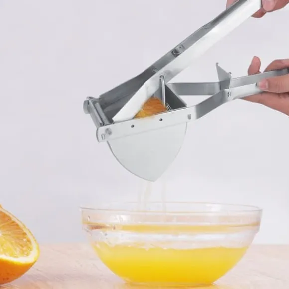 Rostfritt Stål Manuell Multifunktionell Potatisrisare Mosare Juice Maker