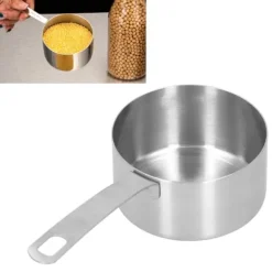 304 rostfritt stål måttkopp kök bakning måttsked med skala matlagningstillbehör 1/2cup