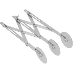 Rostfritt stål Multi Wheel Deg Roller Divider Kex Bakverk Pizzaskärare Bakverktyg 3 hjul