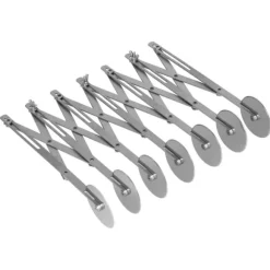 Rostfritt stål Multi Wheel Deg Roller Divider Kex Bakverk Pizzaskärare Bakverktyg7 hjul