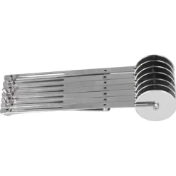 Rostfritt stål Multi Wheel Deg Roller Divider Kex Bakverk Pizzaskärare Bakverktyg7 hjul