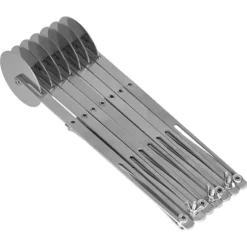 Rostfritt stål Multi Wheel Deg Roller Divider Kex Bakverk Pizzaskärare Bakverktyg7 hjul