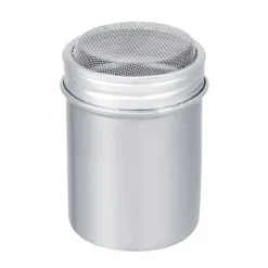 Rostfritt Stål Pulver Shaker Kanna Kakao Socker Kaffe Peppar Krydda (Konkav S)