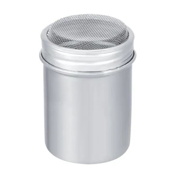 Rostfritt Stål Pulver Shaker Kanna Kakao Socker Kaffe Peppar Krydda (Konkav S)