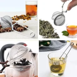Rostfritt Stål Tesil Set - 4.5cm & 5cm Teinfusioner för Lösa Teer