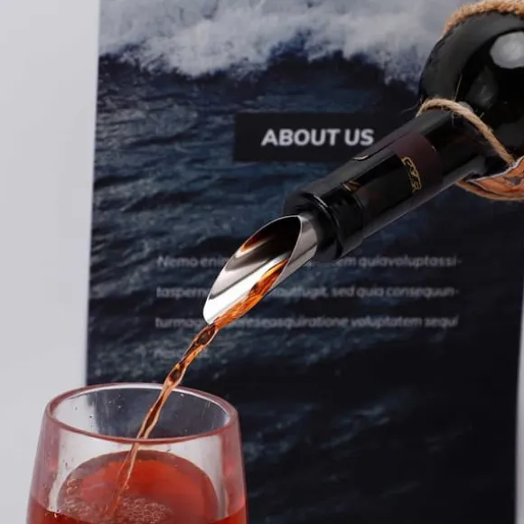 Rostfri Vinluftare – Dekanteringspip för Vin