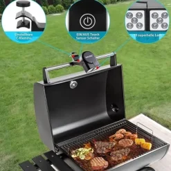 Roterbart Dubbelt Grill- & Cykelljus – LED-lampa med Två Huvuden för BBQ och Cykel