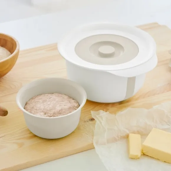 Rotho Fresh blandningsskål med stänkskydd 4L kallgrå