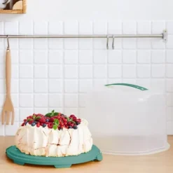 Rotho Fresh Cake Box XL 35,5x34,5x26 cm Mistel Grön/Transparent