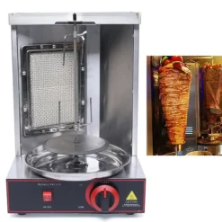 Rotisserigrill 360° - Gasgrill - Infraröd LPG-brännare - 2000 W - 220 V 50 Hz - 0–300 °C Steglös Temperatur - Rostfritt Stål - Max 10 kg