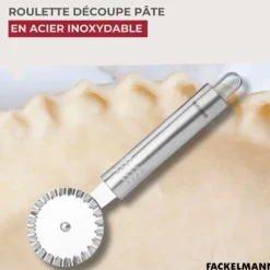 Roulette för att skära deg 18 cm Fackelmann Oval begränsad utgåva