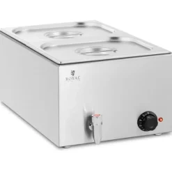 Royal Catering - Bain marie - 600 W - 2 GN 1/2 - Tappkran