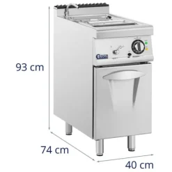Royal Catering - Bain marie - 3000 W - GN 1/2 - GN 1/3 - Kran - Underskåp (40 x 73 cm)