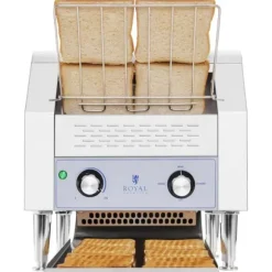 Royal Catering - Brödrost med rullande band - 2200 watt - 7 hastighetsgrader - 3 lägen