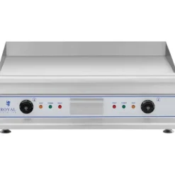 Royal Catering - Elektriskt stekbord - Dubbelt - 75 cm - Slät - 2 x 3200 W